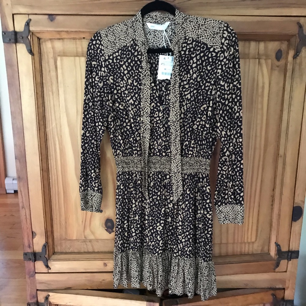 NEW Zara leopard print dress.